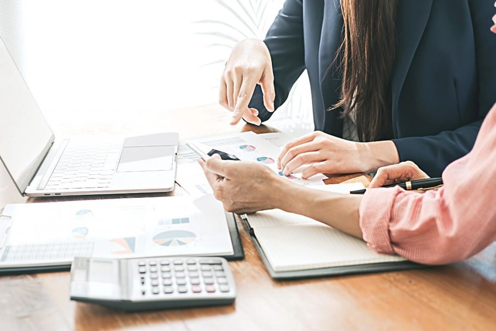 Accountant work activity illustration